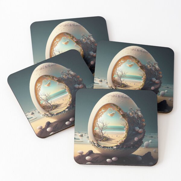 Item preview, "Seaside Serenity: A Tranquil Escape Captured in an Eggshell" designed and sold by hjian8219.
