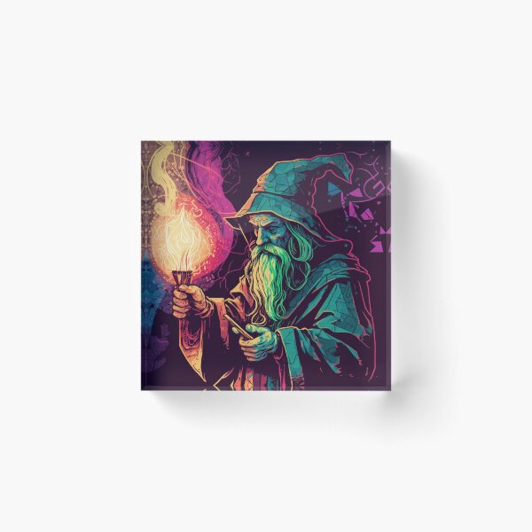 Item preview, Wizard Casting a Spell Pop Art 2 designed and sold by AstroRisq.