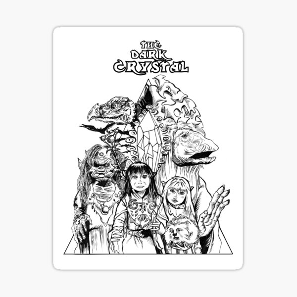 The Dark Crystal - Gelflings, Skeksis, and Mystics Sticker