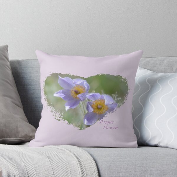 Item preview, Pasque Flowers Heart designed and sold by Whisperingpeaks.