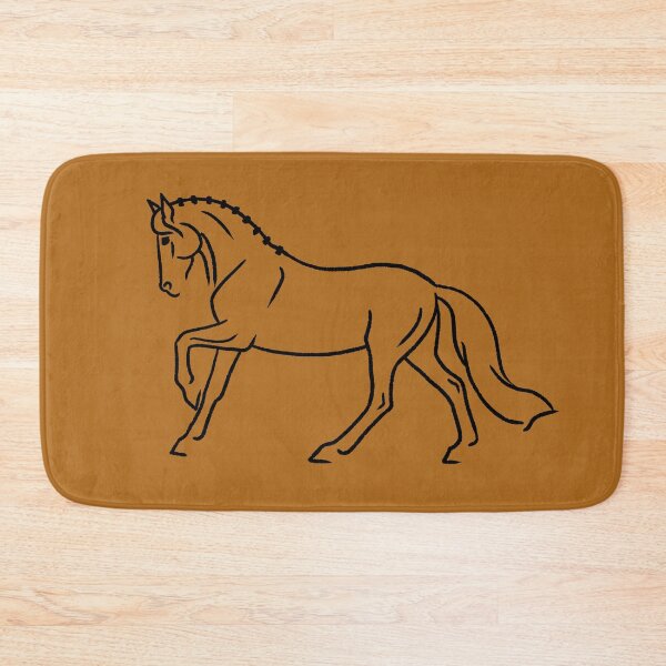 Item preview, Minimalist Sketch of Cantering Dressage Horse designed and sold by DappledMoon.