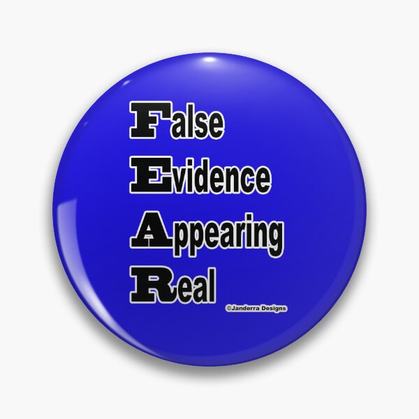 Item preview, Blue Fear - False Evidence Appearing Real designed and sold by JanderraDesigns.