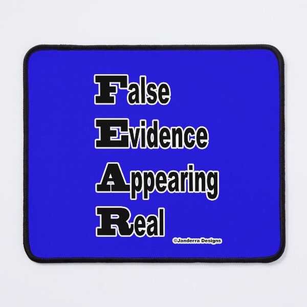 Item preview, Blue Fear - False Evidence Appearing Real designed and sold by JanderraDesigns.