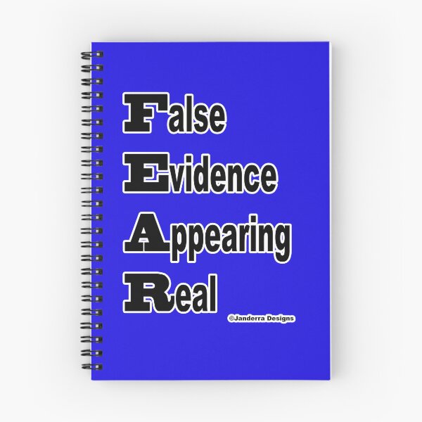 Item preview, Blue Fear - False Evidence Appearing Real designed and sold by JanderraDesigns.