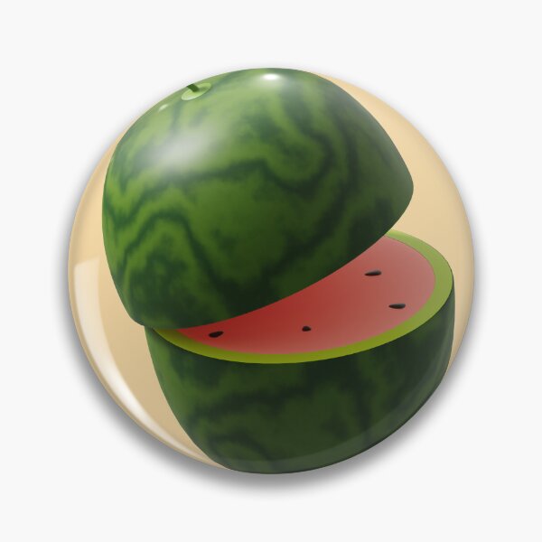 Item preview, "Juicy Delight: 3D Rendered Watermelon Icon Isolated for a Vibrant Splash" designed and sold by hjian8219.