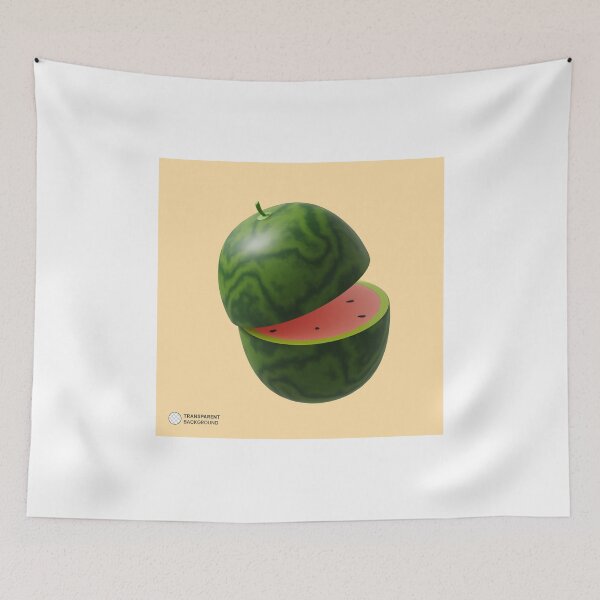 Item preview, "Juicy Delight: 3D Rendered Watermelon Icon Isolated for a Vibrant Splash" designed and sold by hjian8219.