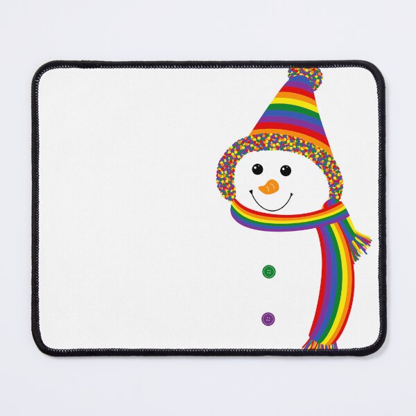 Item preview, Rainbow LGBTQ Pride Snowman Snowperson designed and sold by JoyfulJen.