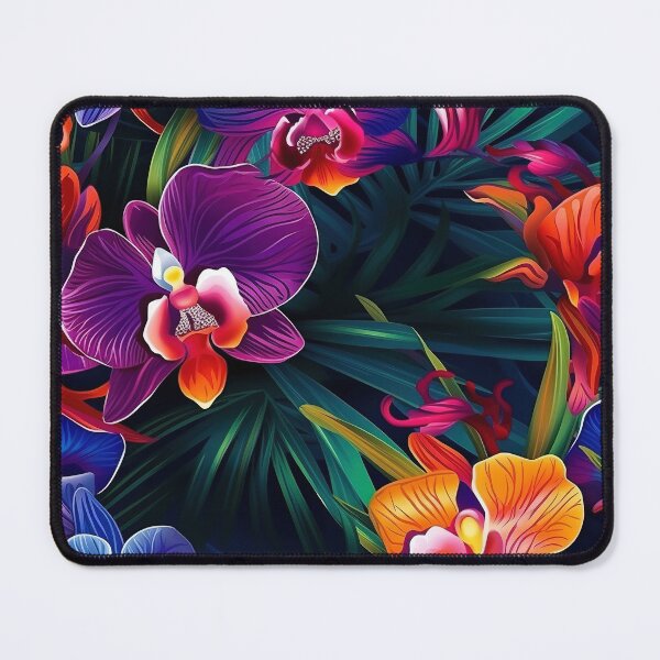 Item preview, Orchid Tile 22: Masquerade in Bloom, Spotted and Striped Exotica in Vibrant Hues designed and sold by TheBrainArt.