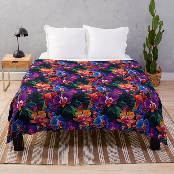 Item preview, Orchid Tile 22: Masquerade in Bloom, Spotted and Striped Exotica in Vibrant Hues designed and sold by TheBrainArt.