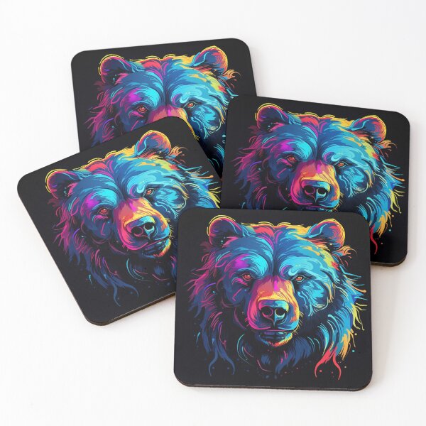 Item preview, Bear Pop Neon Art 1 designed and sold by AstroRisq.