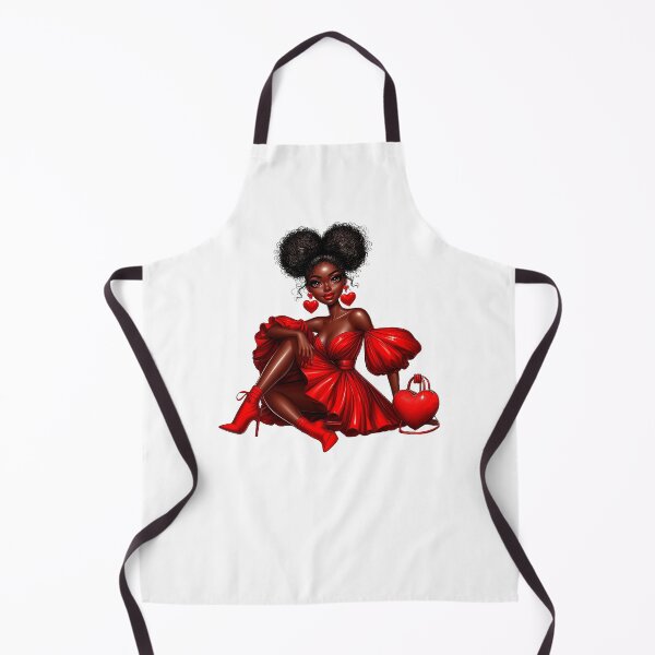Item preview,  Valentines Day Afro Woman, Fashion Illustration, Valentine Design, Valentine Gift. designed and sold by gabrielakrall.