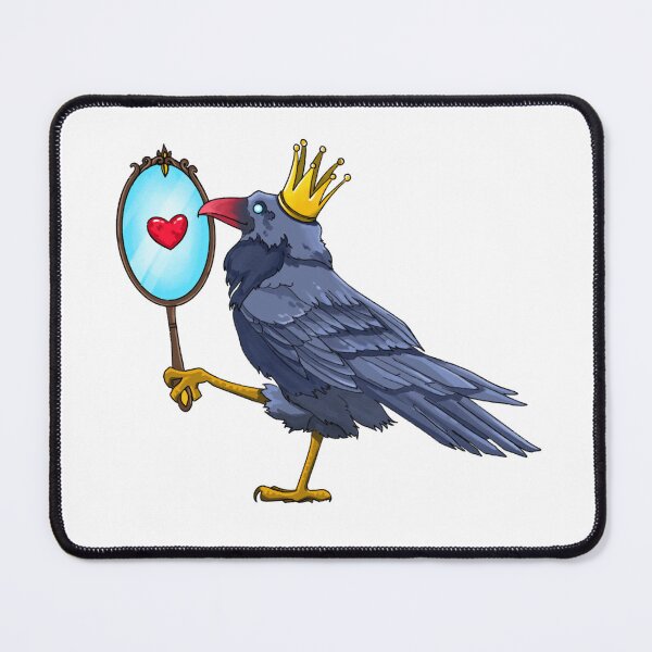 Item preview, Raven with crown admiring himself designed and sold by Mariarti-ink.