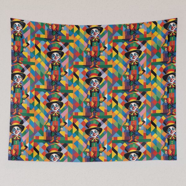 Item preview, Kid In A Kaleidoscopic Arlecchino Carnival Costume designed and sold by JoyPhotoArt.
