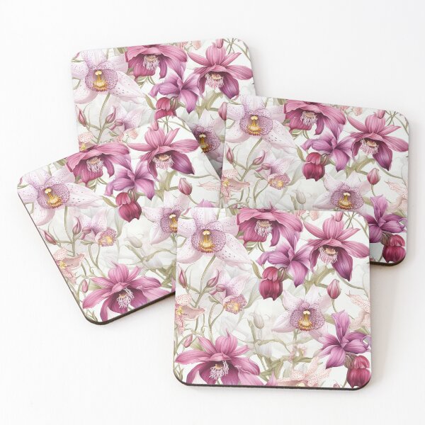 Item preview, Orchid Tile 27: Masquerade in Bloom, Spotted and Striped Exotica in Vibrant Hues designed and sold by TheBrainArt.