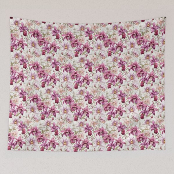 Item preview, Orchid Tile 27: Masquerade in Bloom, Spotted and Striped Exotica in Vibrant Hues designed and sold by TheBrainArt.