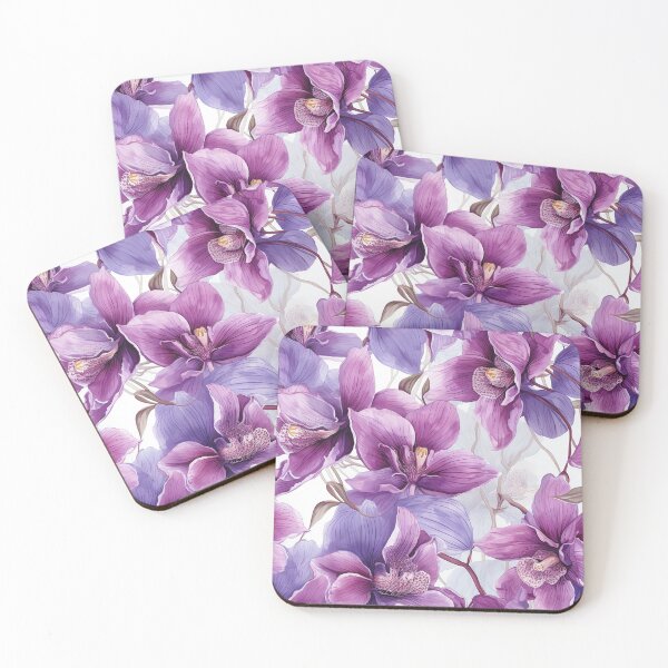 Item preview, Orchid Tile 28: Masquerade in Bloom, Spotted and Striped Exotica in Vibrant Hues designed and sold by TheBrainArt.