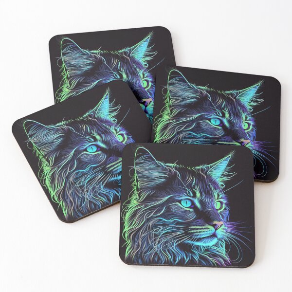 Item preview, Cat Neon Art 3 designed and sold by AstroRisq.
