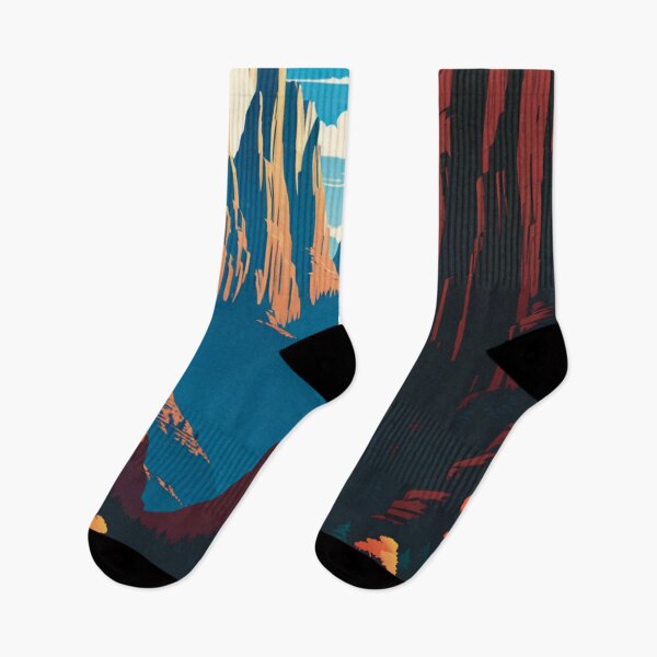 Item preview, Zion Landscape in Orange and Blue Tones designed and sold by Secondearth.