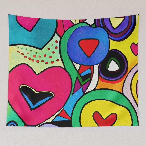 Item preview, Happy Colorful Hearts designed and sold by Travelways.