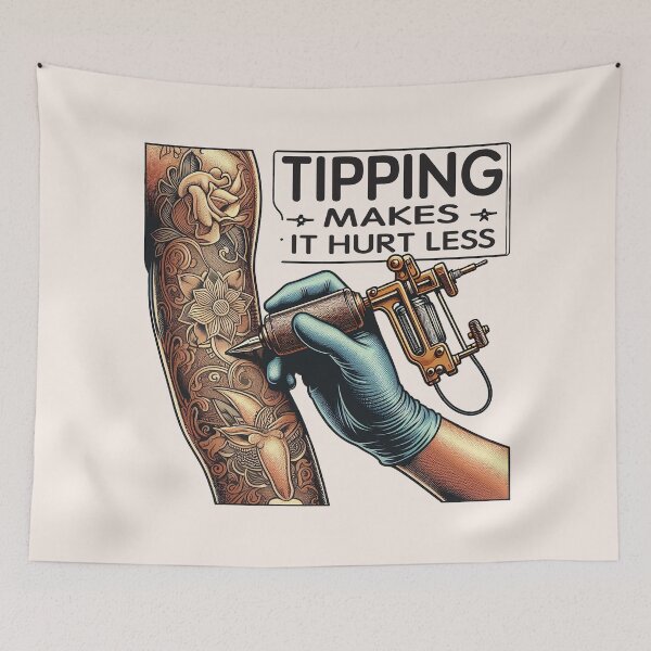 Item preview, Tipping Makes It Hurt Less. Tattoo Artist Gift designed and sold by ArmonyforSouls.