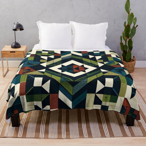 Item preview, Amish Style Patchwork Quilt Pattern designed and sold by PinUpPizzazz.