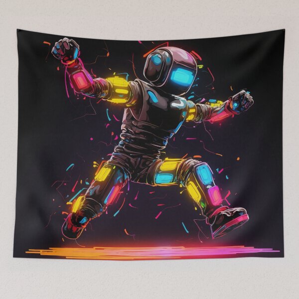 Item preview, Dancing Robot Neon Art designed and sold by AstroRisq.