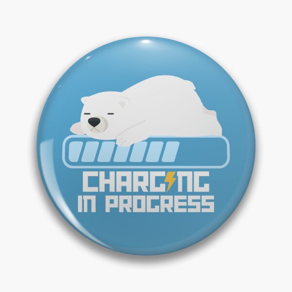 Item preview,  Cute Sleeping polar bear Charging In Progress designed and sold by The magic  Yellow bus.