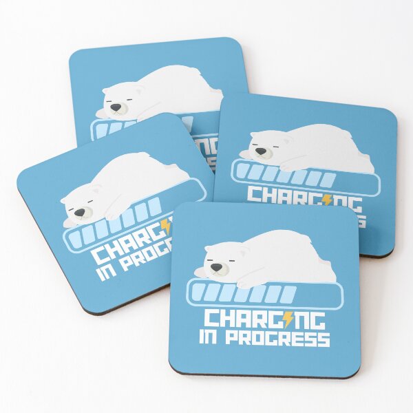 Item preview,  Cute Sleeping polar bear Charging In Progress designed and sold by The magic  Yellow bus.