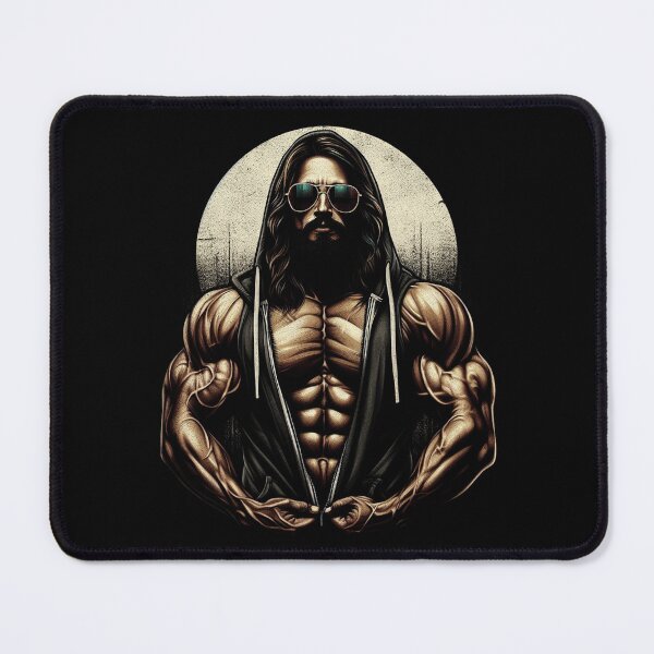 Item preview, Jacked Jesus Christ Gym Bodybuilder designed and sold by donpakundo19.