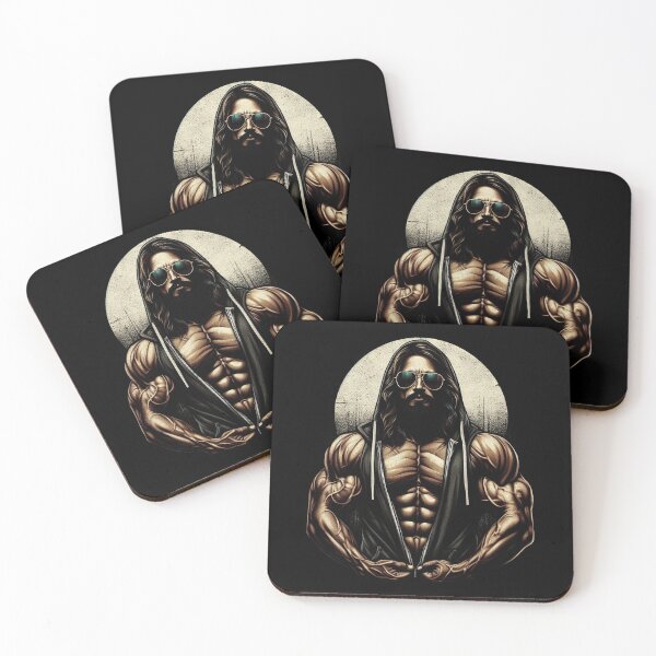 Item preview, Jacked Jesus Christ Gym Bodybuilder designed and sold by donpakundo19.