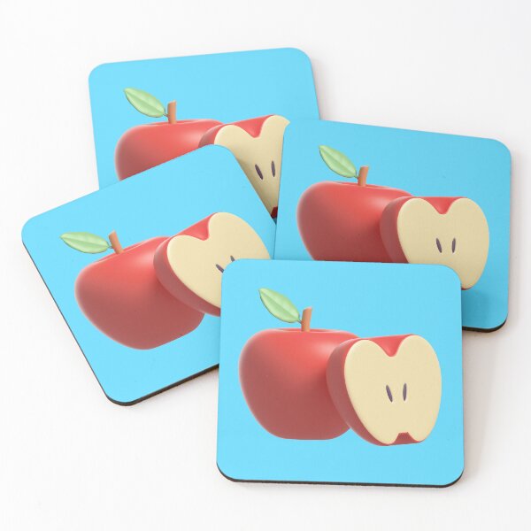 Item preview, Crisp Elegance: 3D Rendering of a Delectable Apple designed and sold by hjian8219.