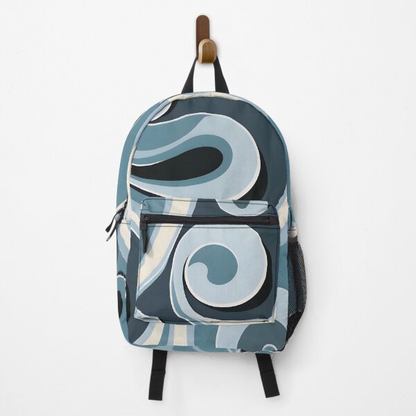 Item preview, Mid-century modern,  Fluid Shapes,  Icy Blue #2 designed and sold by Prints and Lifestyle.