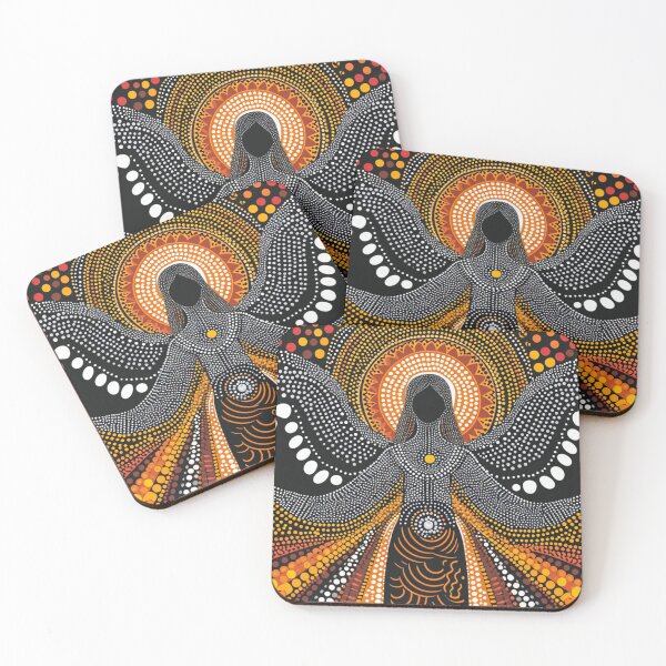 Item preview, Guardian Angel’s Embrace - Spiritual Dot Art designed and sold by Nicholas Panek.