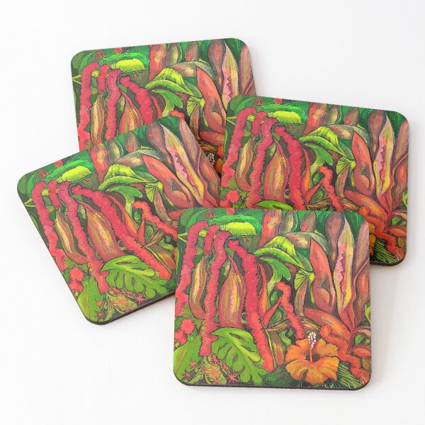 Item preview, Red Plants  in the Garden. Sunshine Coast. designed and sold by ComicJo.