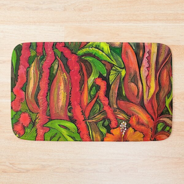 Item preview, Red Plants  in the Garden. Sunshine Coast. designed and sold by ComicJo.