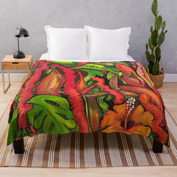Item preview, Red Plants in the Garden. Sunshine Coast. designed and sold by ComicJo.