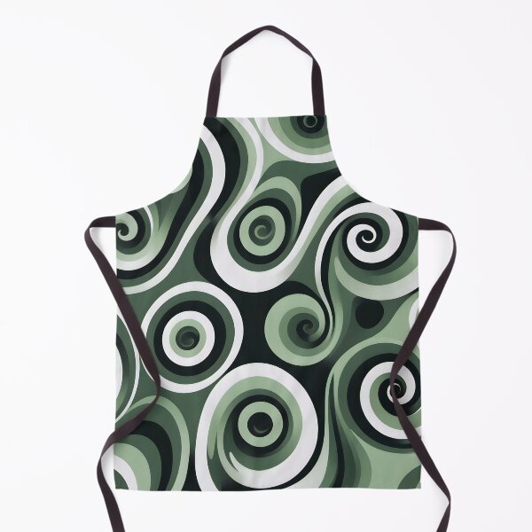 Item preview, Mid-century modern, Fluid Shapes, Dark Green #1 designed and sold by Prints and Lifestyle.