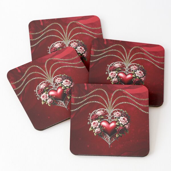 Item preview, Noble gothic heart with flowers. designed and sold by nicky2342.