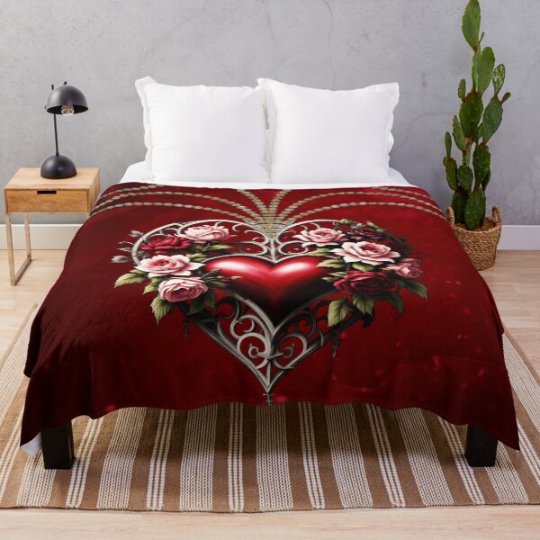 Item preview, Noble gothic heart with flowers. designed and sold by nicky2342.
