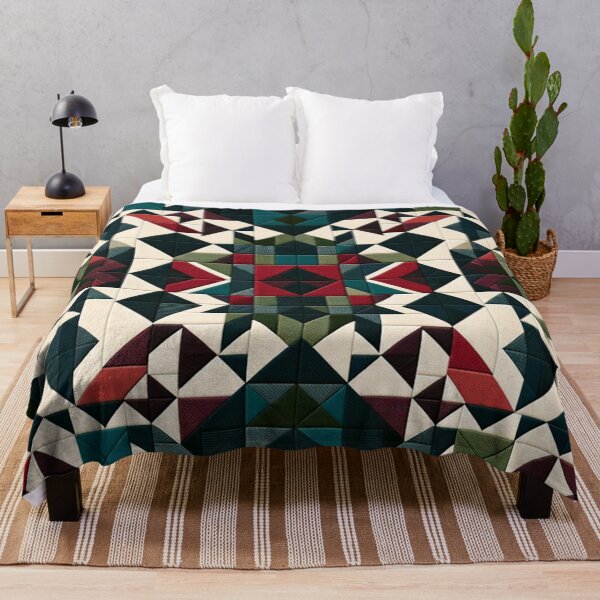 Item preview, Amish Style Patchwork Quilt Pattern designed and sold by PinUpPizzazz.
