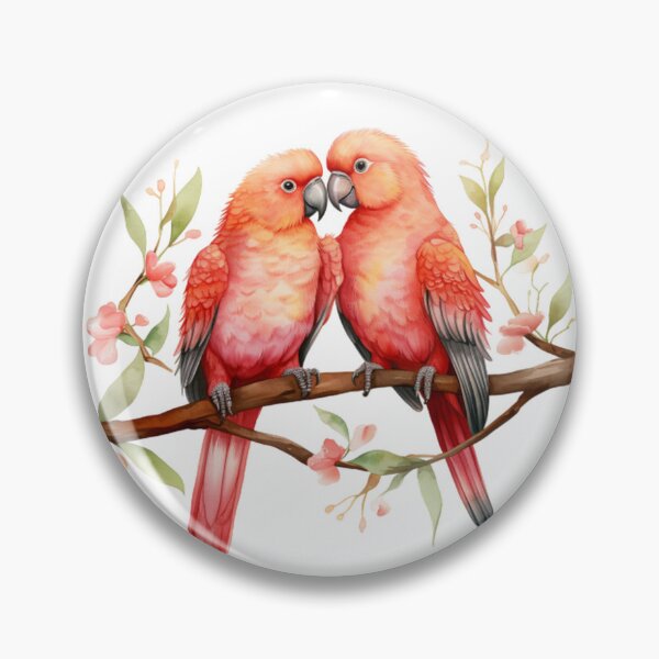 Item preview, Cute parrots expressing love! designed and sold by fribabywonder.