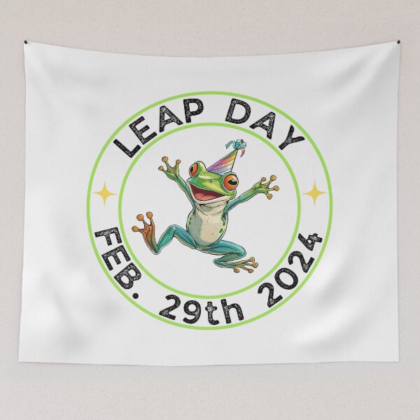 Item preview, Leap Year Birthday Leap Day 2024 Black Letters designed and sold by NateFellhauer.