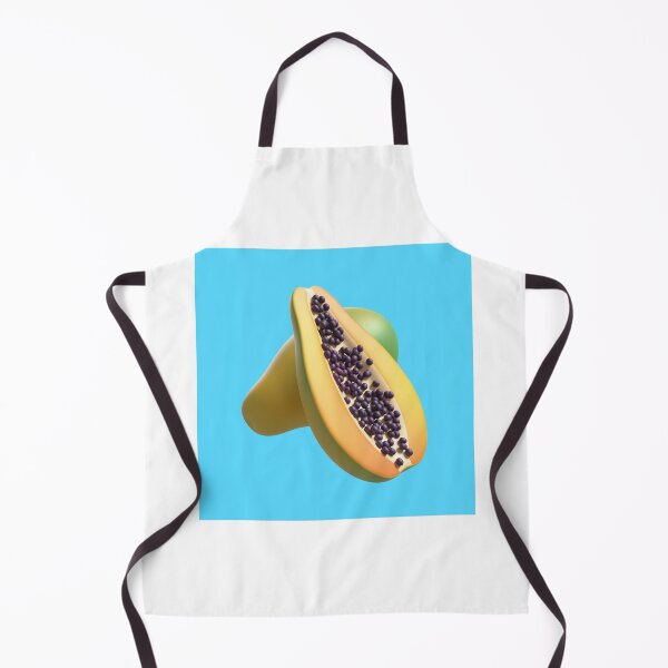 Item preview, "Tropical Splendor: 3D Rendering of a Delectable Papaya" designed and sold by hjian8219.