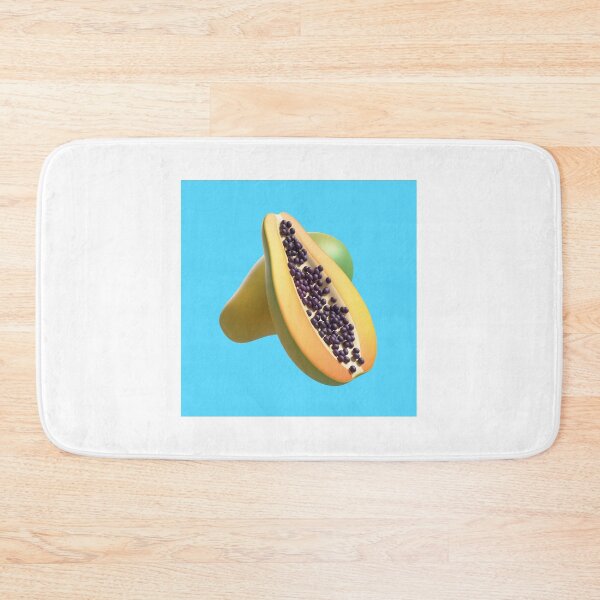 Item preview, "Tropical Splendor: 3D Rendering of a Delectable Papaya" designed and sold by hjian8219.