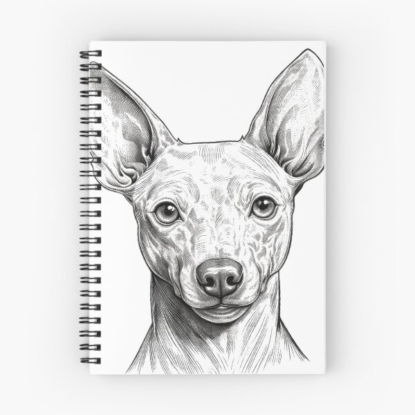 Item preview, Xoloitzcuintle, Mexican hairless dog, dog portrait dog head designed and sold by WallyPink.