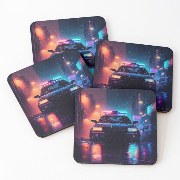 Item preview, Police Car in the Rain 1 designed and sold by AstroRisq.
