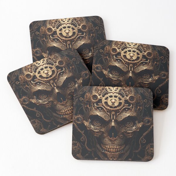 Item preview, Steampunk skull machine designed and sold by themorrigan1.