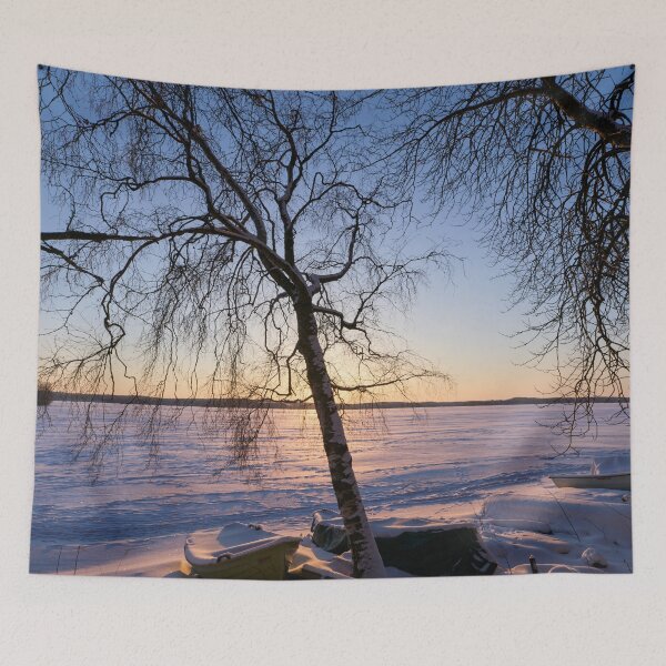 Item preview, Birches and boats. Last morning of 2023  number 18 designed and sold by Jouko Lehto Photography.