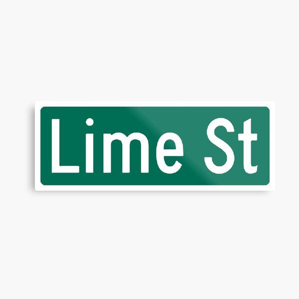Item preview, Lime St Sign designed and sold by Hannah Marland.