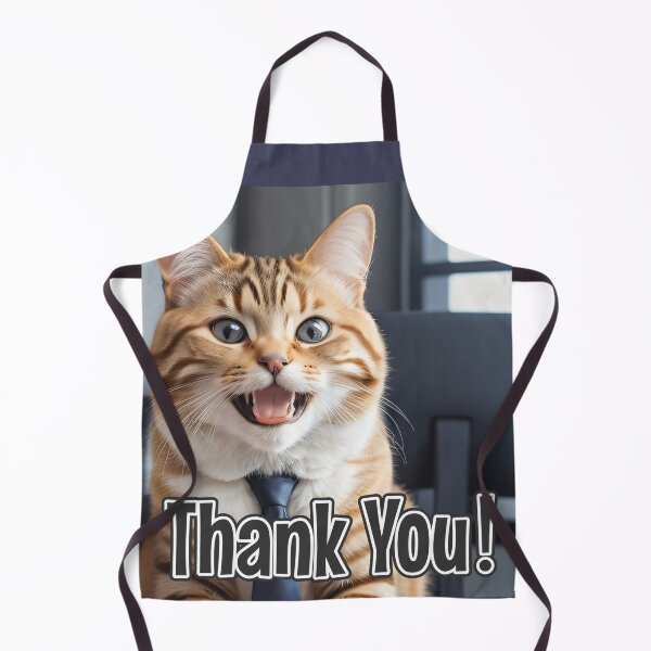 Item preview, AI-Generated Cat 02 "Thank you" designed and sold by Cliff-Qi.